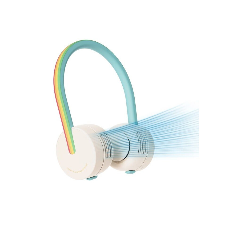 Portable Neck Fan, Hands-Free Bladeless Fan For Children, Portable Personal Bladeless Fan, Rechargeable 9301941292815