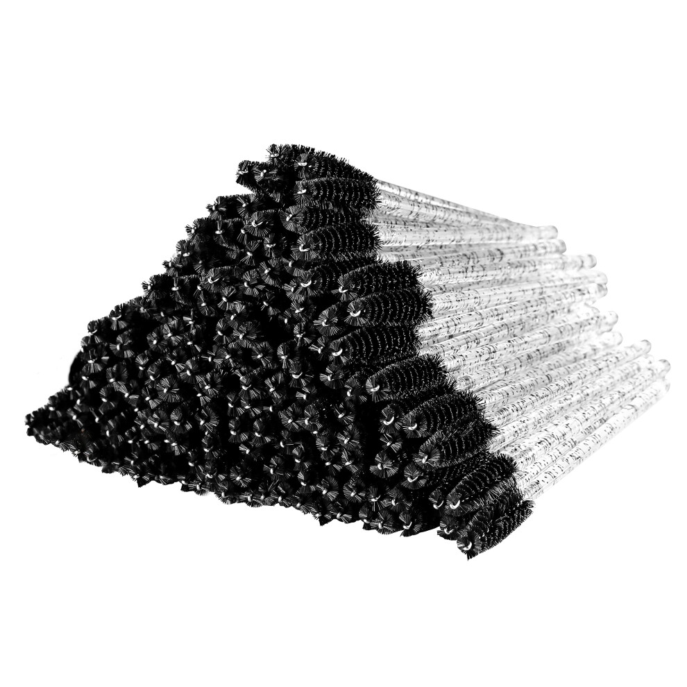Inf Black Mascara Stick Eyelash Brush Applicator Eyebrow Brush Set 100 Pieces