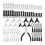 183-piece Zipper Repair Kit Replacement Accessories with Container Storage Box, Perfect for 1