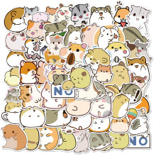 Hamster-Aufkleber, 50er-Pack MultiColor