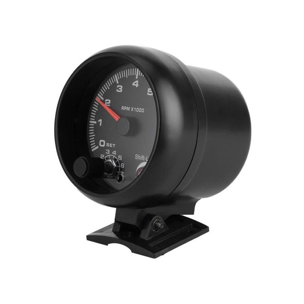 Tbest 3.75In 12V Car Tachometer Gauge 0-8000 Rpm Pointer Tacho Gauge Meter With Light 9301941307243
