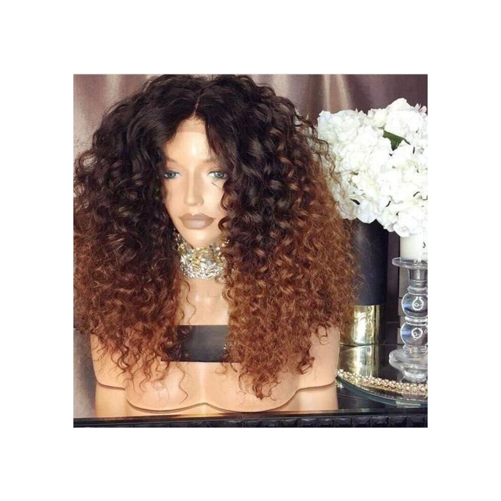 Aihontai Lace Front Human Hair Wigs For Black Women Brown Deep Wave Curly Hd Brazilian Bob Wig [J3489]