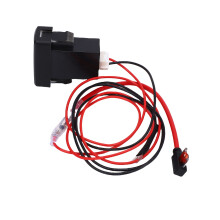 100er Serie Auto USB Schnellladegerät 3 Anschlüsse 80 cm Kabel