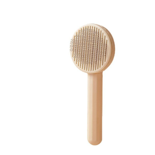 Pet Cat Hair Shedding Comb Beige