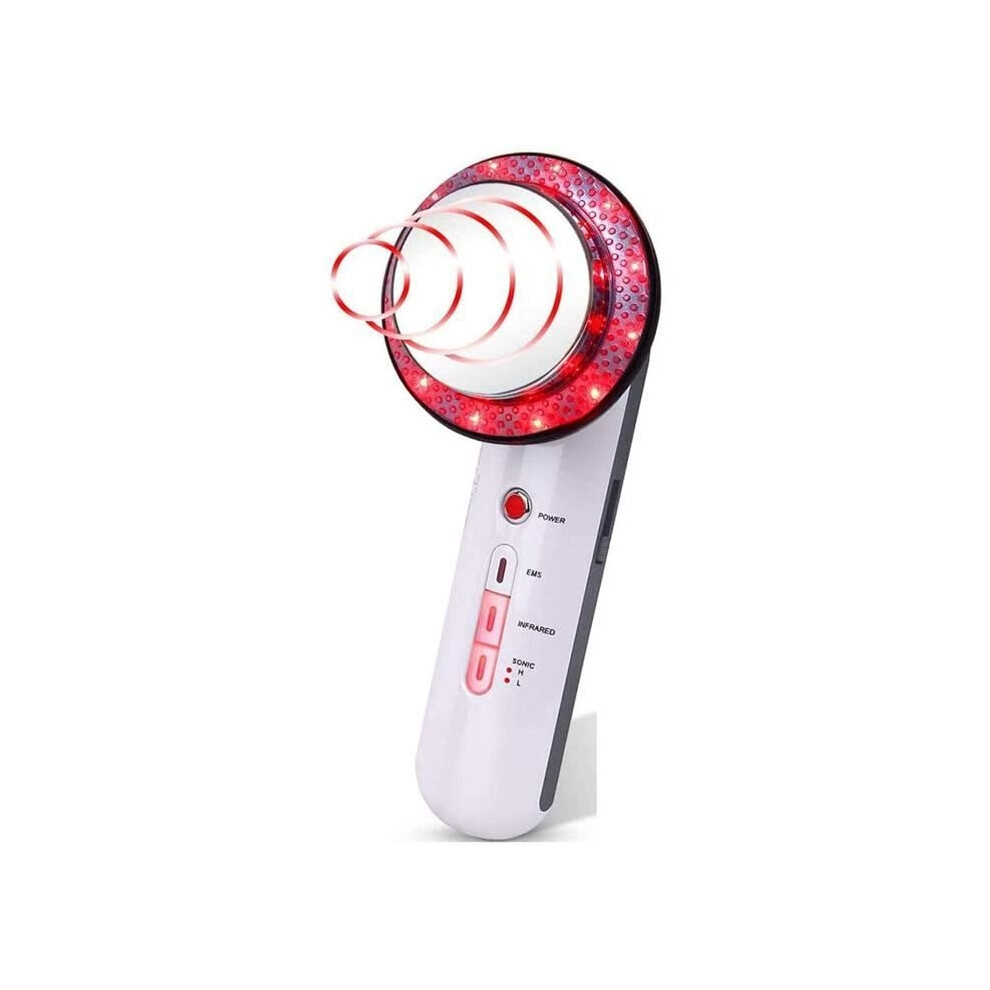 Aihontai Red/Light 3-In-1 Slimming Machine, Ems Fat Burner Massager, Cavitation Fat Burner, Anti-Cellulite Dissolving Weight Loss Device A412