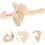 Träskateboardgolvdisplayställ Enkel installation och stadigt stöd 8