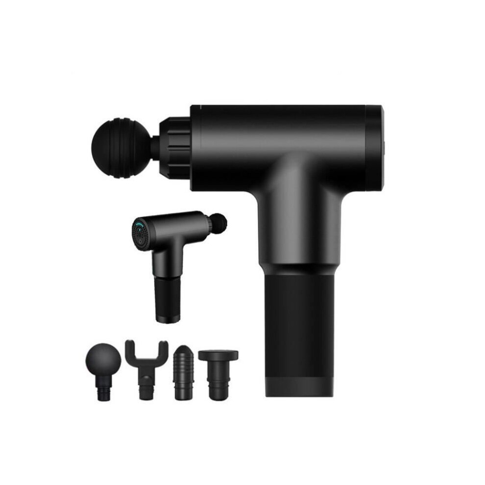 Aihontai 6-Position, 4-Head Rechargeable Muscle Massager For Portable Cordless Massage Gun, Eu-Approved Fascia Gun
