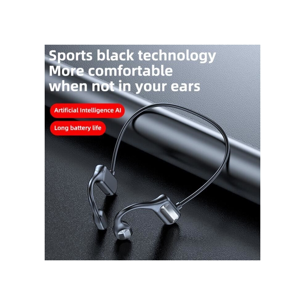 Wireless Bone Conduction Headphones With Bluetooth, Bluetooth 5.2 Sport Earphones, Black 9301941309810