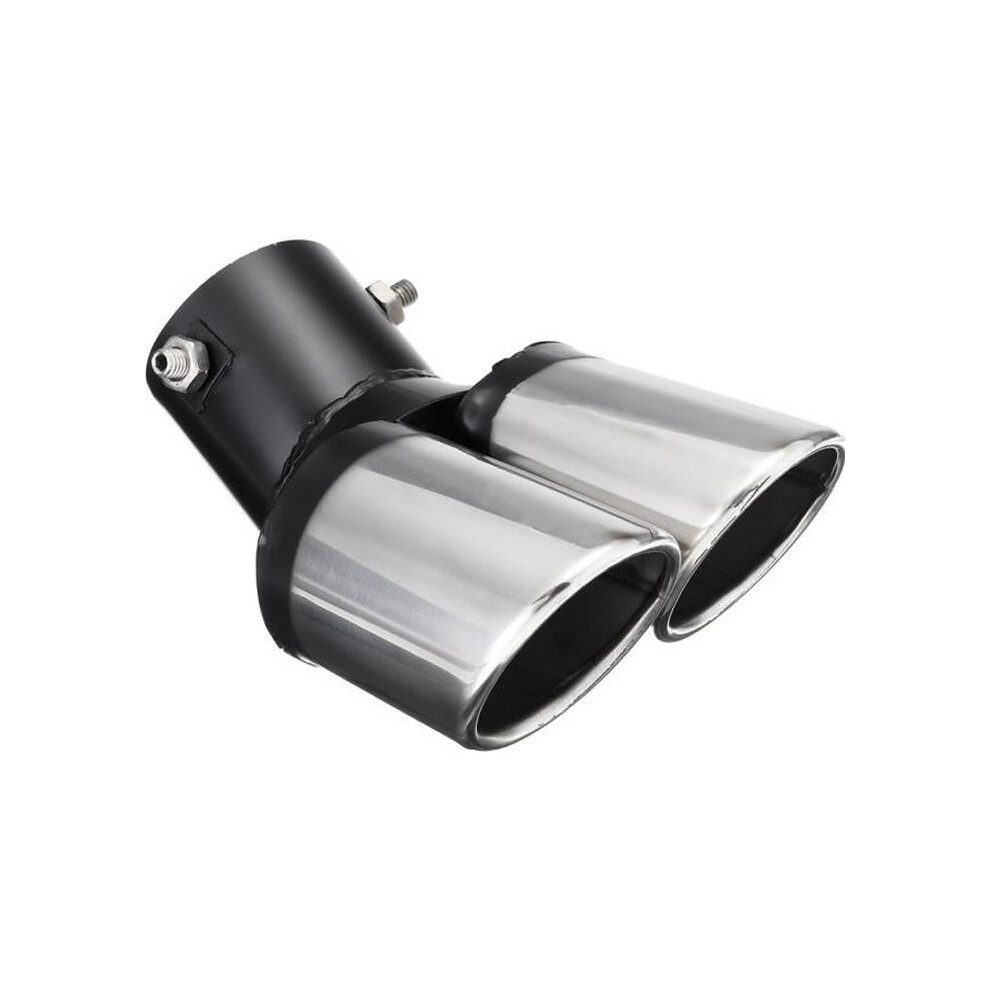 Dual Exhaust Tip, Polished Stainless Steel Outlet, Trimmed Muffler 9301941310731
