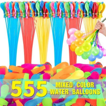 555 Stück Wasserbomben, selbstfüllende Wasserbomben ohne Verschluss, farbenfrohe Schnellfüll-Wasserbomben für sommerliche Gartenpartys