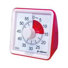 Visual timer, time management tool for home and school (red)