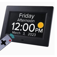 Large Display Digital Clock with Voice Reminder for Elderly & Alzheimer's