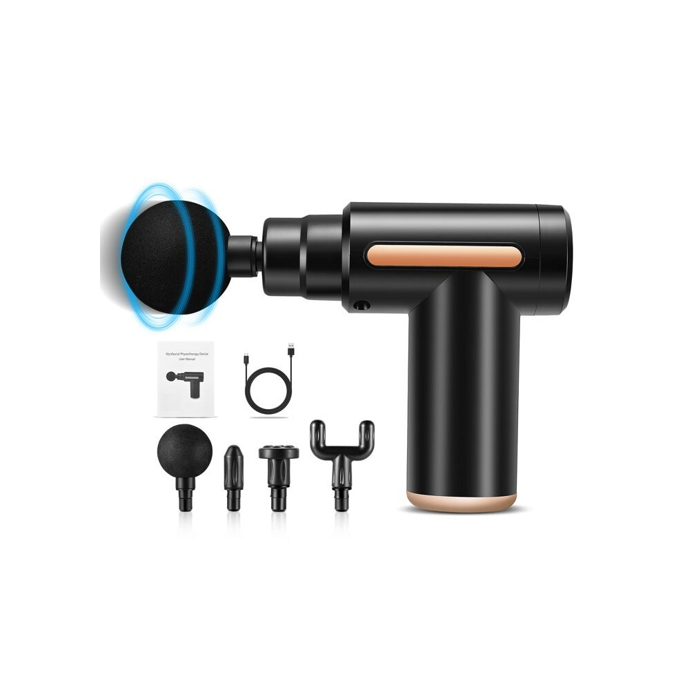 Aihontai Ttlife Muscle Massage Gun, Fascia Gun, Deep Tissue Muscle Massager With 6 Adjustable Speeds And 4 Massage Heads