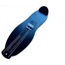 Professional pedometer for children and adults, calibrated for large feet, pedometer for measuring foot and shoe size, Black