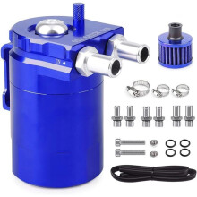 TTLIFE Ölabscheider für Autos, 300 ml Aluminium, universeller Ölabscheider mit Luftfilter