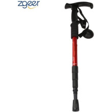 Einziehbare Wanderstöcke Outdoor-Sport Reise Kletterstock Alpenstock - Rot