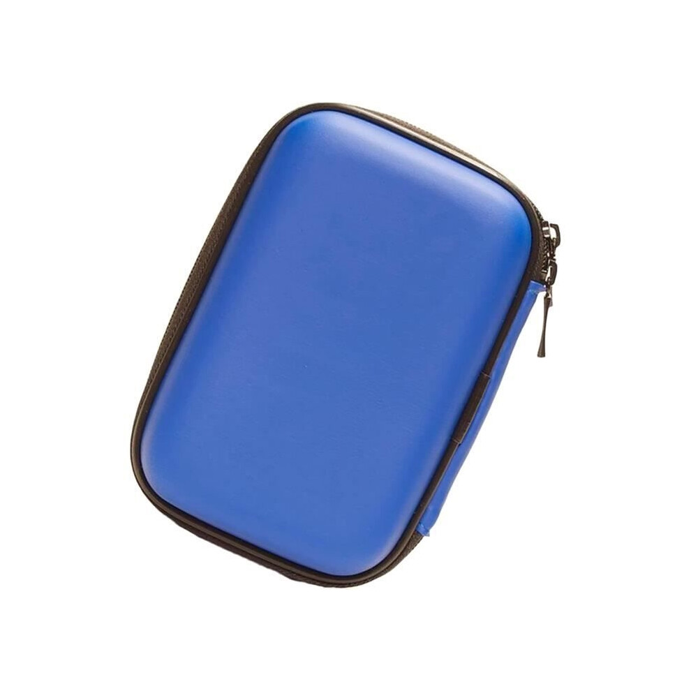 Shockproof Zippered Case/Bag/Pouch For External Hard Drives - Blue 9301941321256