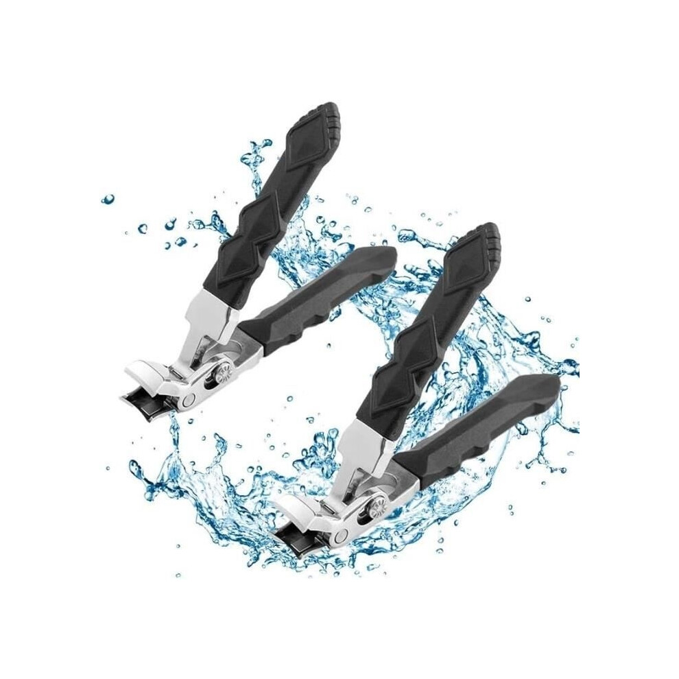 Aihontai Sherum Clipmaster Pro, Sherum Nail Clippers For Seniors, Ergonomic Angled Head Nail Clippers, 2Pcs