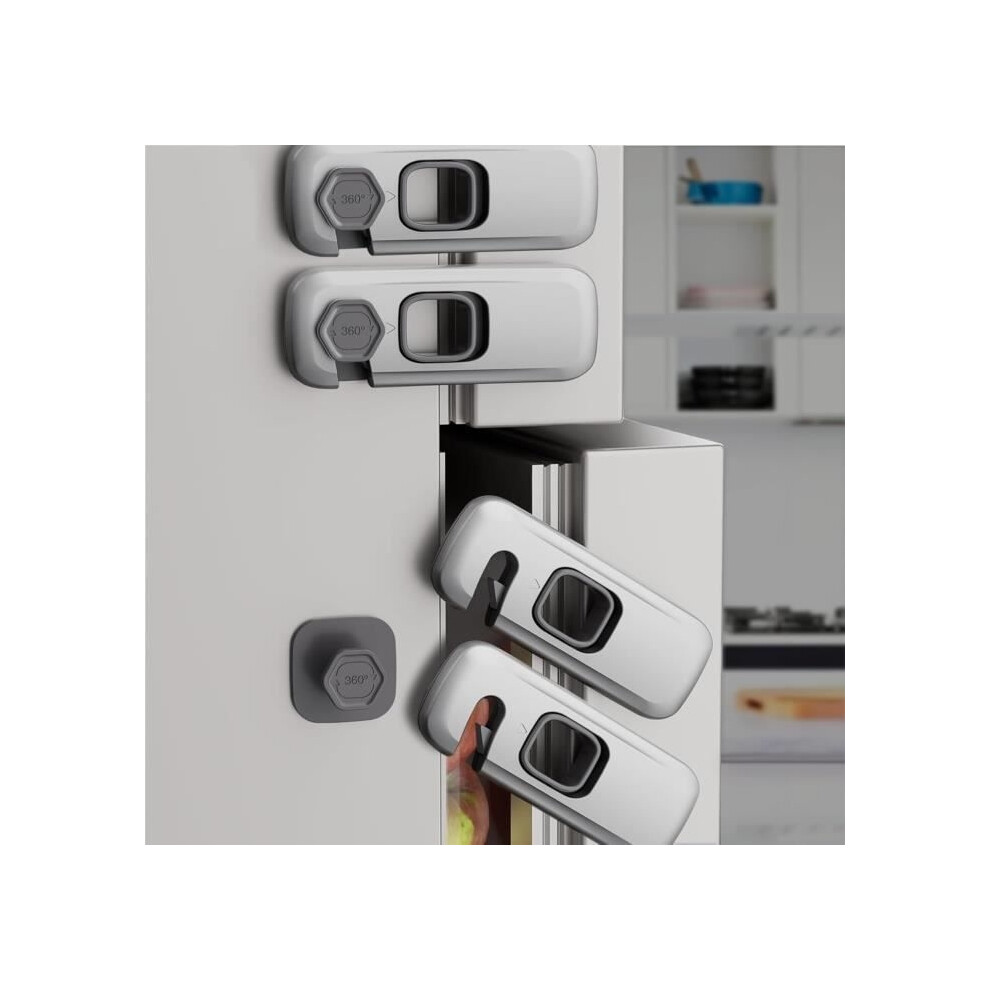 Child Safety Locks For Refrigerators, Baby Safety Locks, Cabinet, Oven, And Refrigerator Locks Aihontai