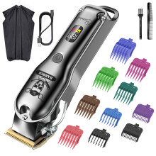 Hatteker Haarschneide-Kit Pro Haarschneidemaschinen für Männer Professionelle Friseurschneidemaschinen IPX7 Wasserdichtes Akku