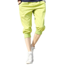 Designer-Caprihose für Herren, einfarbig, lässig, gerades Bein, Fruchtgrün
