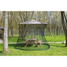 Zylindrisches Moskitonetz für Sonnenschirme - INFACTORY - Maschenweite 220 - 330 x 250 cm