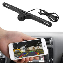 Dilwe Auto-Front- und Rückfahrkamera mit WLAN, Akozon Auto-Kennzeichenkamera, Motorrad-Rückfahrkamera