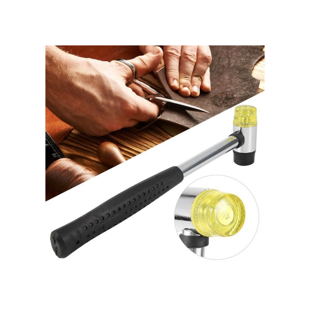 Atyhao Rubber Mallet, Double-Sided Detachable Rubber Head Hammer, Diy Leather Craft Mallet 9301941332306