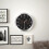 vidaXL Quartz Wall Clock Hygrometer Thermometer Black Kitchen Clock 50624 1
