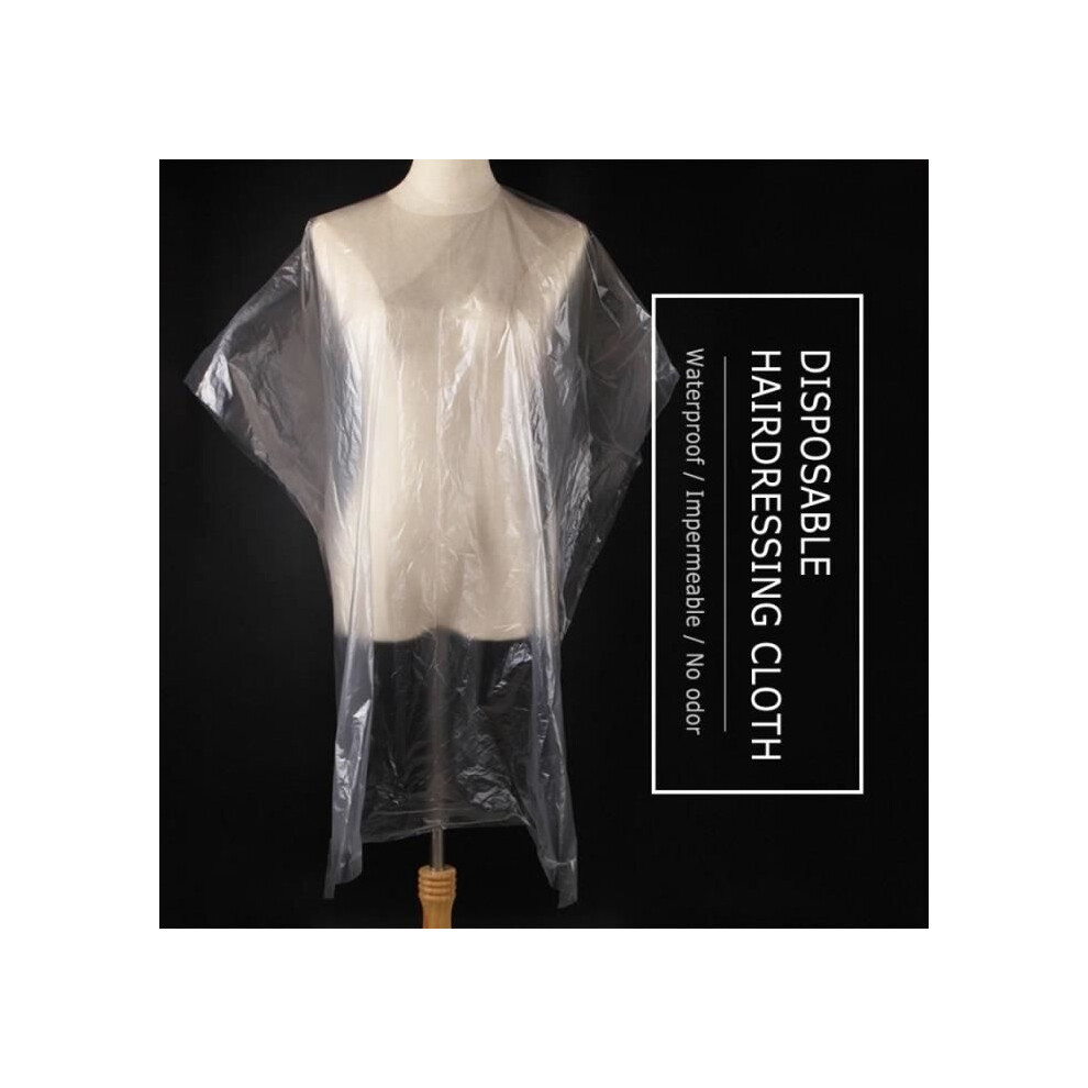 Aihontai Unisex 100 Pieces Adult Disposable Hair Dye Hair Salon Cutting Cape Hairdresser Gown Hairdressing Cape Apron 90*120