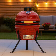 Neo Cinnibar Kamado 13" Ceramic Mini BBQ Grill