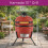 NEO Neo Cinnibar Kamado 13" Ceramic Mini BBQ Grill 7