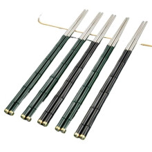 Wiederverwendbare Metall-Essstäbchen aus Edelstahl 304. Rutschfestes Besteck für gesundes Essen. Sushi-Essstäbchen. Küchenhelfer.
