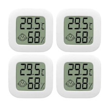 Mini-LCD-Thermometer/Hygrometer für den Innenbereich mit hoher Genauigkeit und Luft-Symbol