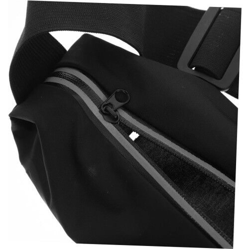Verstellbare Lauf-Hüfttasche mit Touchscreen, schweißabweisende schwarze Gürteltasche mit elastischem Gurt 2