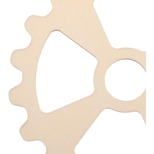 10 τεμάχια ξύλινα γρανάζια 10cm, γρανάζια βαφής DIY, ατελείωτες ξύλινες κοπές 2