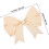 10 pièces de découpes de nœuds papillon en bois brut 2