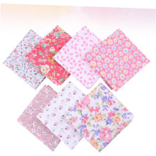 Tessuto di cotone fantasia fai da te, 14 pezzi, con stampa floreale, ideale per cucito, patchwork, cuscini e altri lavori creativi.