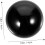 Black Obsidian Crystal Balls Stress Relief Spheres 2pcs Lightweight Compact 8