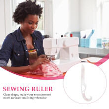 Set van 2 naaicurve-linialen, kleermakersliniaal, snijliniaal, plastic hulpmiddel voor het impregneren van kleding.