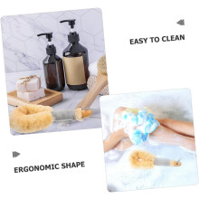 Stück Körperbürsten aus natürlichem Sisal mit langem Griff für Peeling und Trockenbürstenmassage