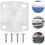 2 Sets Cooler Hinges Replacement with Screws Plastic Cooler Box Hinges Accessories Replacement Parts 8