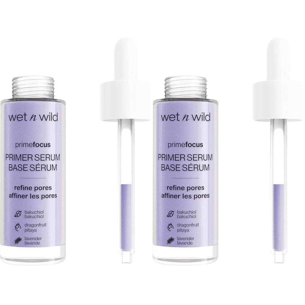 Wet N Wild Prime Focus Pore Minimizing Facial Serum Primer Makeup Extending | Reduces Pores | Improves Skin Texture | (Pack Of 2) - Minimize Pores