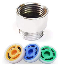 Wasserspareinsätze für Duschkopf 3er-Pack mit Adapter MultiColor