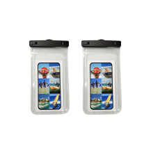 Große wasserdichte Handytasche IPX8 2er-Pack Black