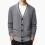 (Gray, L) Herren Winter Strickjacke - Weihnachtsgeschenk 2