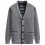 (Gray, L) Herren Winter Strickjacke - Weihnachtsgeschenk 9