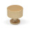 28mm Brushed Brass Reeded Round Cabinet Knob 1