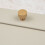 28mm Brushed Brass Reeded Round Cabinet Knob 4