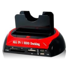 All-in-One-Dockingstation mit zwei SATA-/IDE-Festplatten